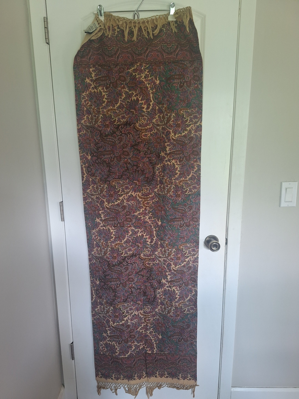 Pottery Barn Paisley Runner in Brown and Gold